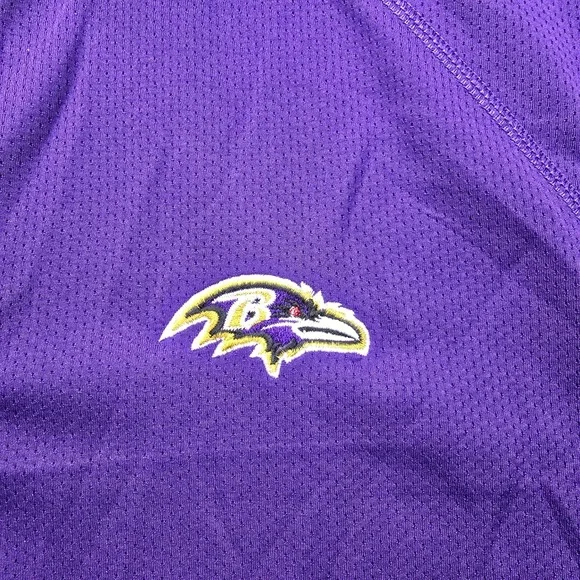 Baltimore Ravens Sweatshirt Mens XL Purple Quarter Zip Pullover Miller Lite Logo - Picture 3 of 8